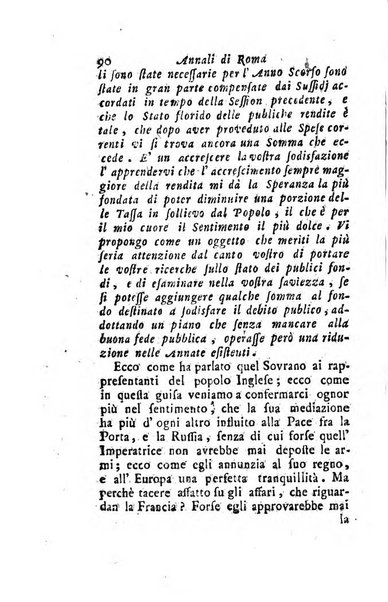 Annali di Roma opera periodica del sig. ab. Michele Mallio