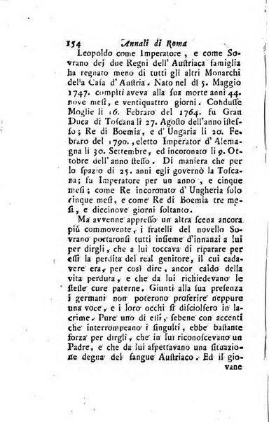 Annali di Roma opera periodica del sig. ab. Michele Mallio