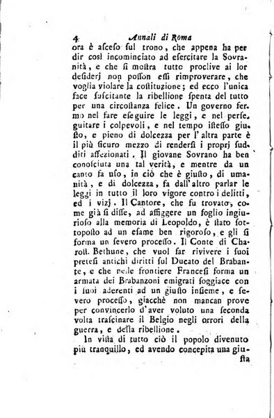 Annali di Roma opera periodica del sig. ab. Michele Mallio