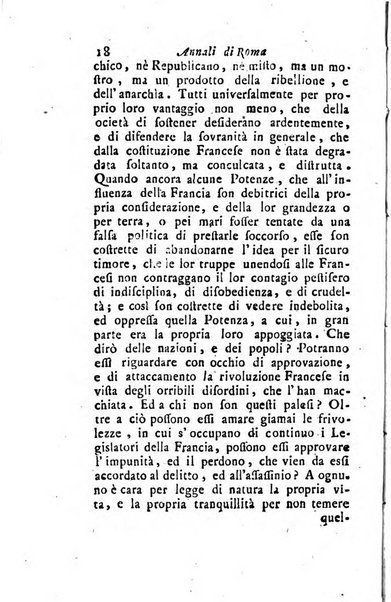 Annali di Roma opera periodica del sig. ab. Michele Mallio