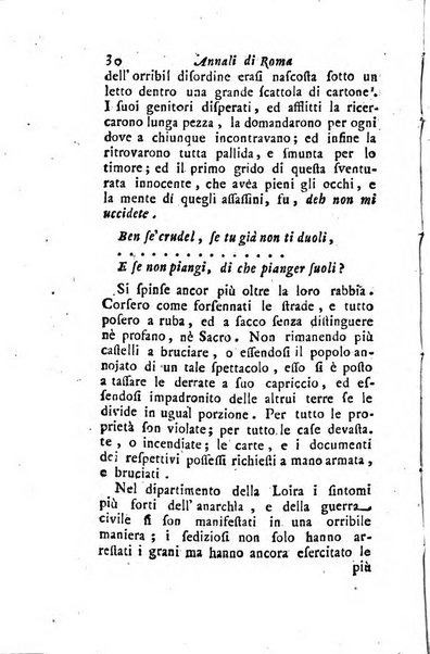 Annali di Roma opera periodica del sig. ab. Michele Mallio