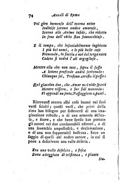 Annali di Roma opera periodica del sig. ab. Michele Mallio