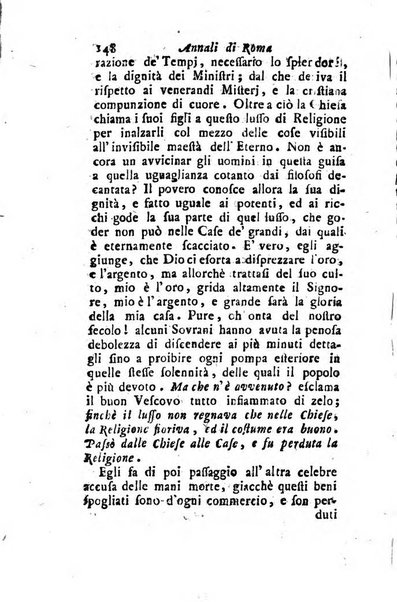 Annali di Roma opera periodica del sig. ab. Michele Mallio