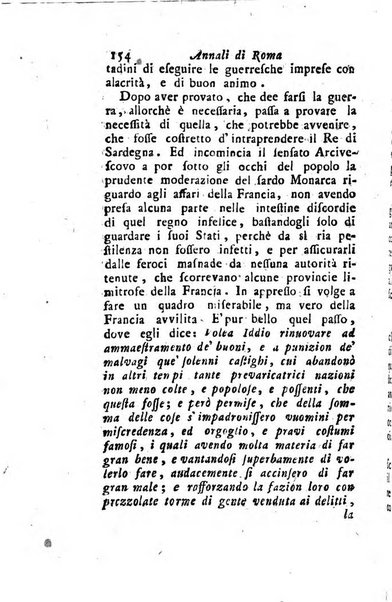 Annali di Roma opera periodica del sig. ab. Michele Mallio