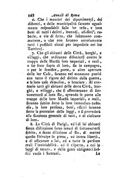 Annali di Roma opera periodica del sig. ab. Michele Mallio