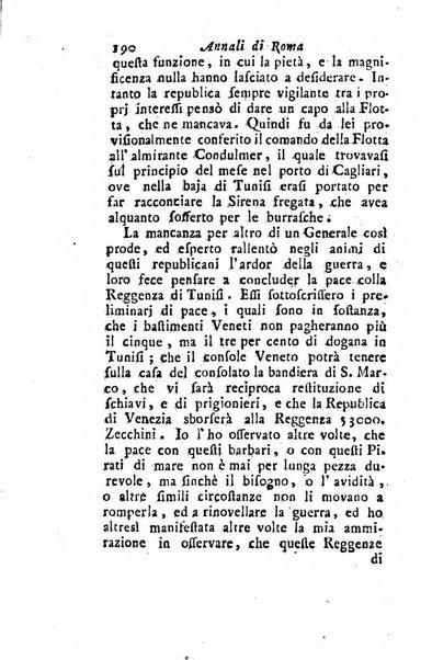 Annali di Roma opera periodica del sig. ab. Michele Mallio