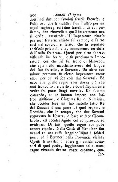 Annali di Roma opera periodica del sig. ab. Michele Mallio