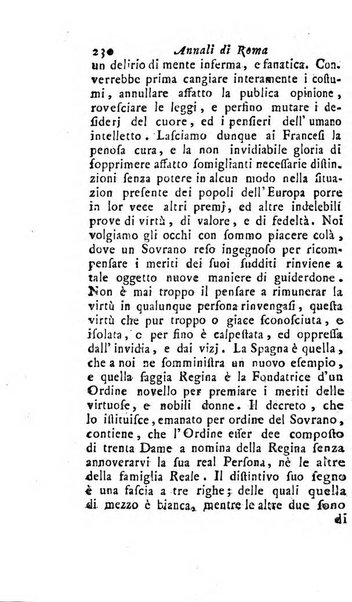 Annali di Roma opera periodica del sig. ab. Michele Mallio