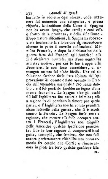 Annali di Roma opera periodica del sig. ab. Michele Mallio