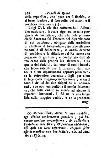 Annali di Roma opera periodica del sig. ab. Michele Mallio