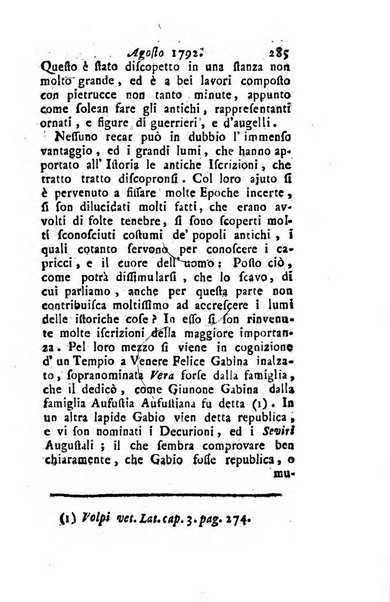 Annali di Roma opera periodica del sig. ab. Michele Mallio