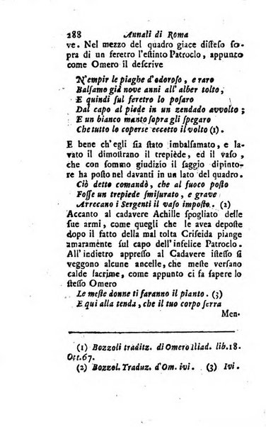 Annali di Roma opera periodica del sig. ab. Michele Mallio