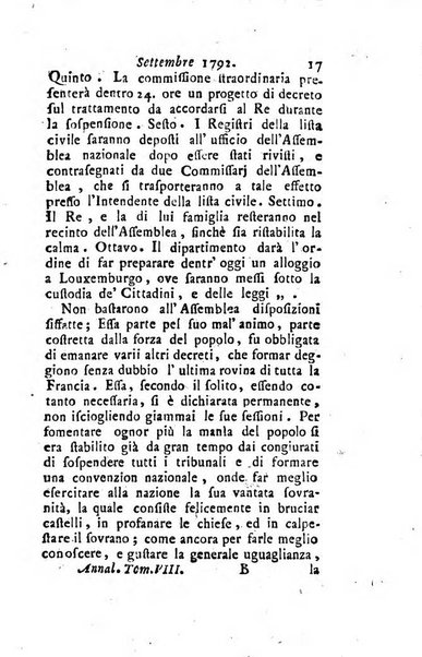 Annali di Roma opera periodica del sig. ab. Michele Mallio