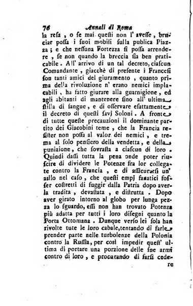 Annali di Roma opera periodica del sig. ab. Michele Mallio