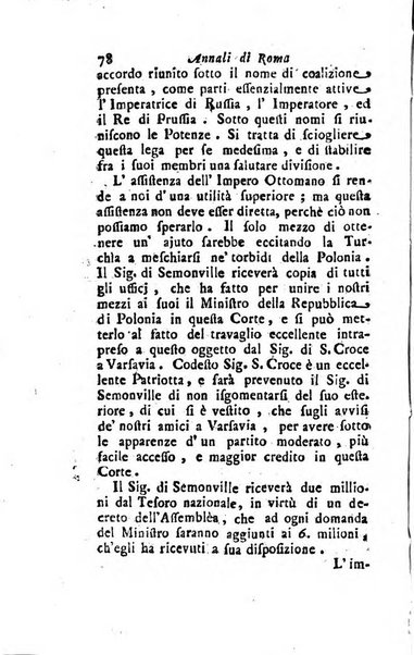 Annali di Roma opera periodica del sig. ab. Michele Mallio