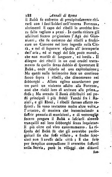 Annali di Roma opera periodica del sig. ab. Michele Mallio