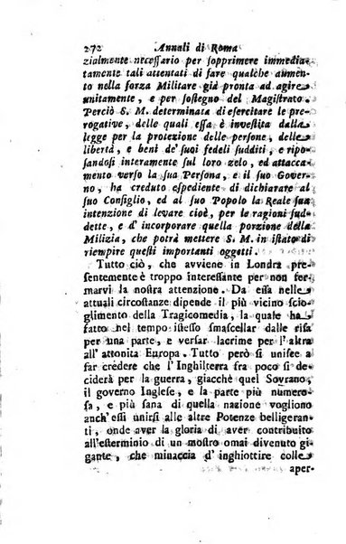 Annali di Roma opera periodica del sig. ab. Michele Mallio