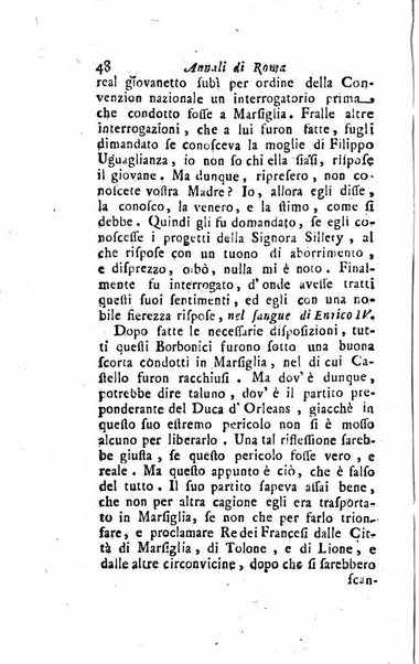 Annali di Roma opera periodica del sig. ab. Michele Mallio