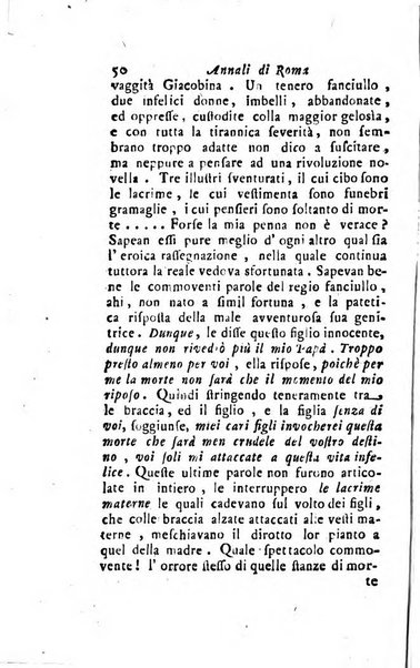 Annali di Roma opera periodica del sig. ab. Michele Mallio