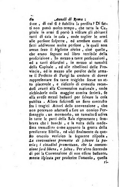 Annali di Roma opera periodica del sig. ab. Michele Mallio