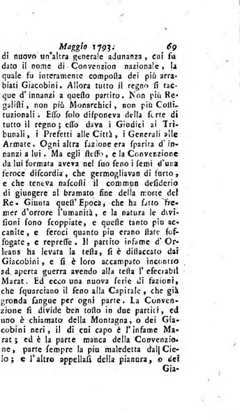 Annali di Roma opera periodica del sig. ab. Michele Mallio