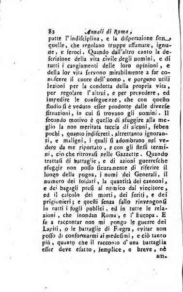 Annali di Roma opera periodica del sig. ab. Michele Mallio