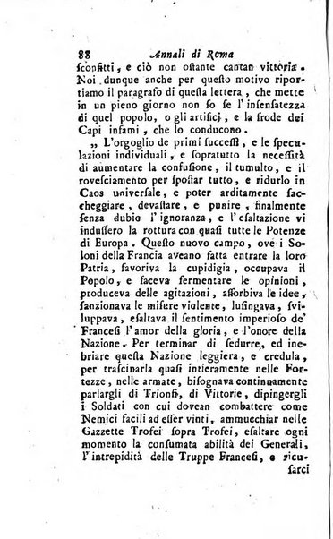 Annali di Roma opera periodica del sig. ab. Michele Mallio