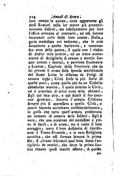 Annali di Roma opera periodica del sig. ab. Michele Mallio