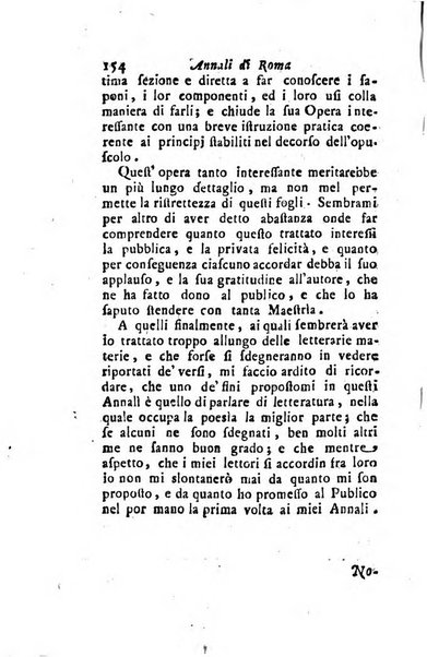 Annali di Roma opera periodica del sig. ab. Michele Mallio