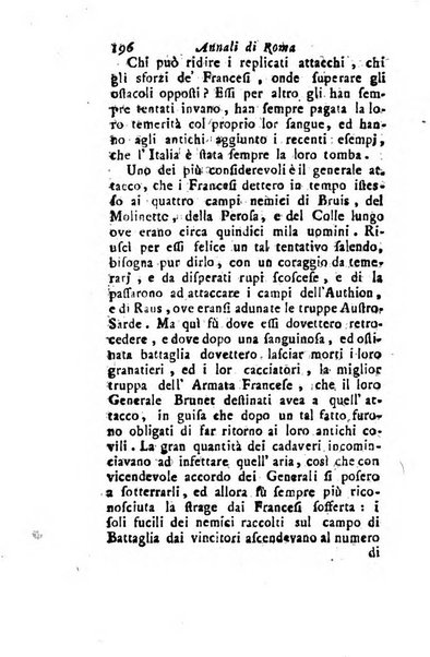 Annali di Roma opera periodica del sig. ab. Michele Mallio