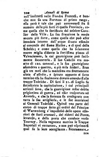 Annali di Roma opera periodica del sig. ab. Michele Mallio