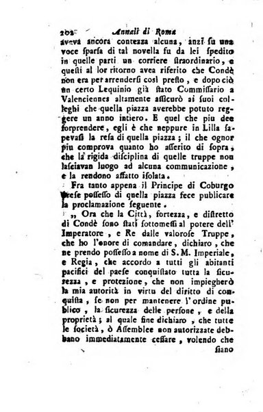 Annali di Roma opera periodica del sig. ab. Michele Mallio