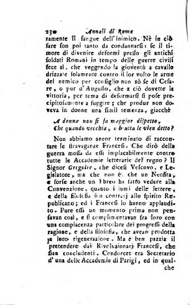 Annali di Roma opera periodica del sig. ab. Michele Mallio