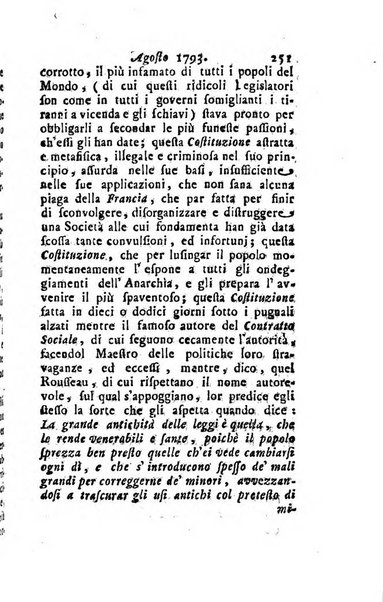 Annali di Roma opera periodica del sig. ab. Michele Mallio