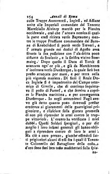 Annali di Roma opera periodica del sig. ab. Michele Mallio