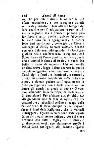 Annali di Roma opera periodica del sig. ab. Michele Mallio