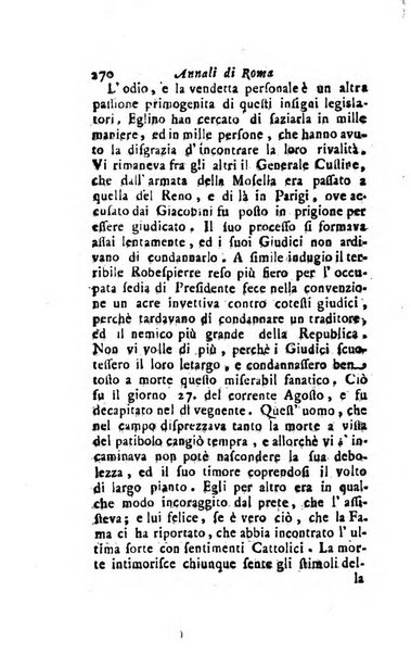 Annali di Roma opera periodica del sig. ab. Michele Mallio