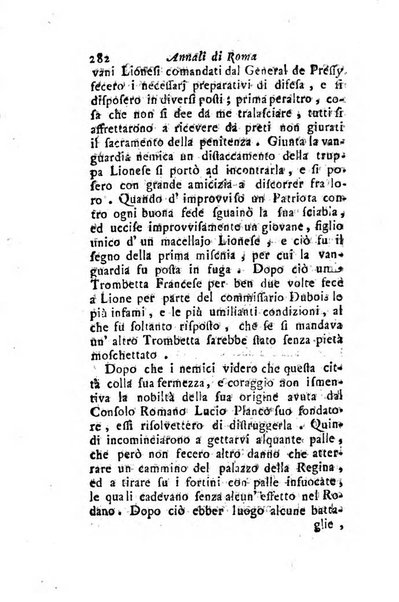 Annali di Roma opera periodica del sig. ab. Michele Mallio