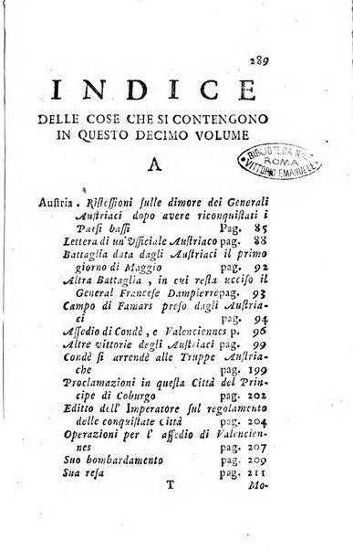 Annali di Roma opera periodica del sig. ab. Michele Mallio