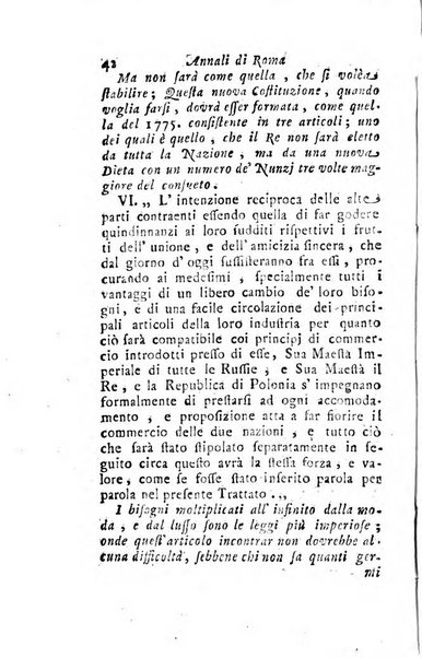 Annali di Roma opera periodica del sig. ab. Michele Mallio