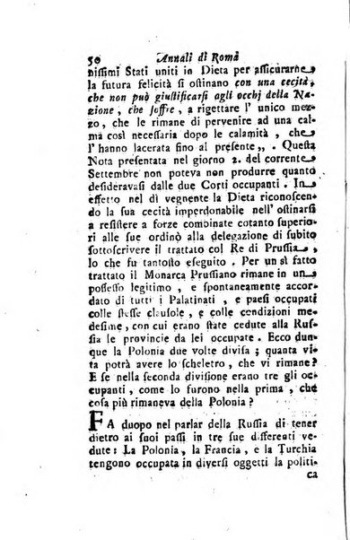 Annali di Roma opera periodica del sig. ab. Michele Mallio