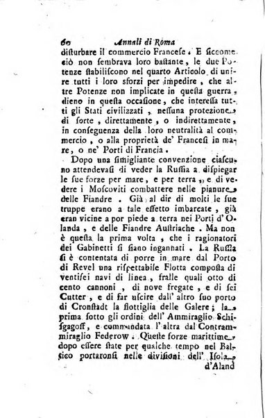 Annali di Roma opera periodica del sig. ab. Michele Mallio