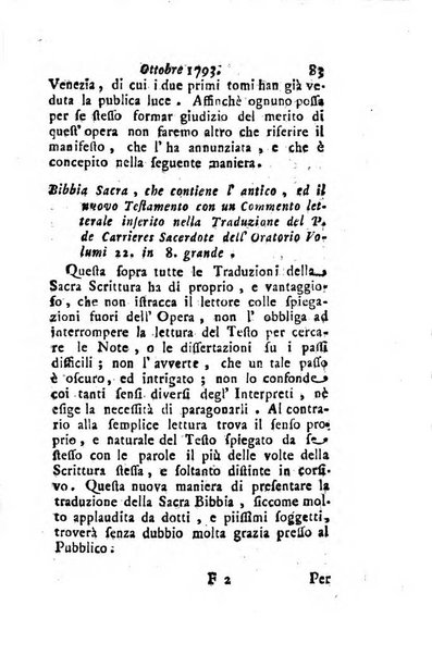 Annali di Roma opera periodica del sig. ab. Michele Mallio