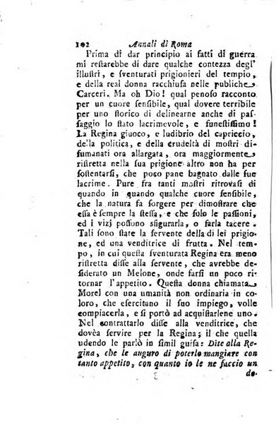 Annali di Roma opera periodica del sig. ab. Michele Mallio