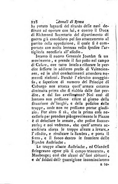 Annali di Roma opera periodica del sig. ab. Michele Mallio