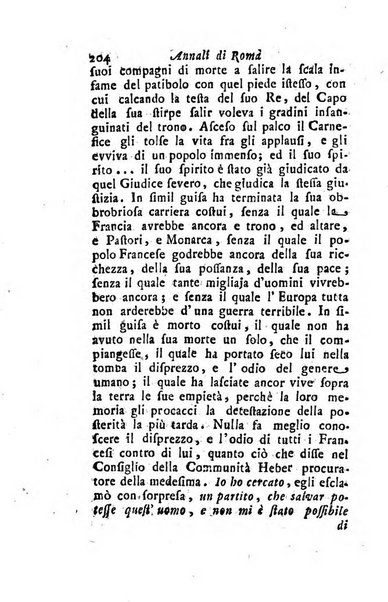 Annali di Roma opera periodica del sig. ab. Michele Mallio