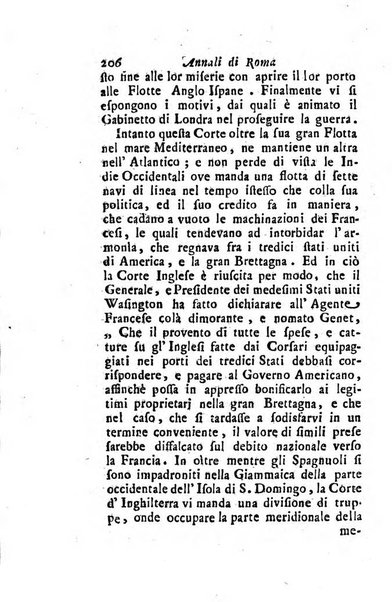 Annali di Roma opera periodica del sig. ab. Michele Mallio