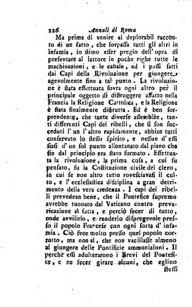 Annali di Roma opera periodica del sig. ab. Michele Mallio