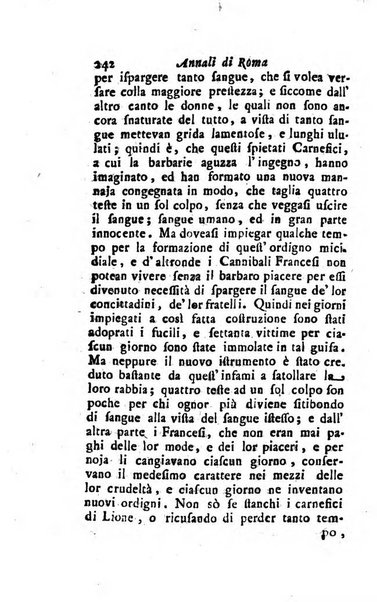 Annali di Roma opera periodica del sig. ab. Michele Mallio