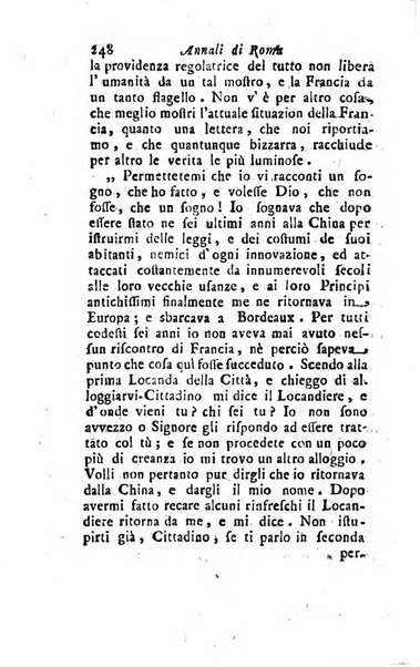 Annali di Roma opera periodica del sig. ab. Michele Mallio